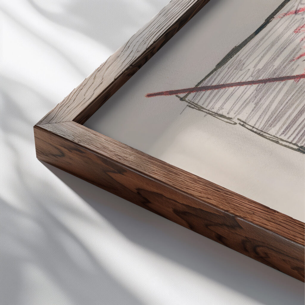 Aus meinem Leben 50 Blatter XIX 1923 Karl Wiener close up dark wood mockup