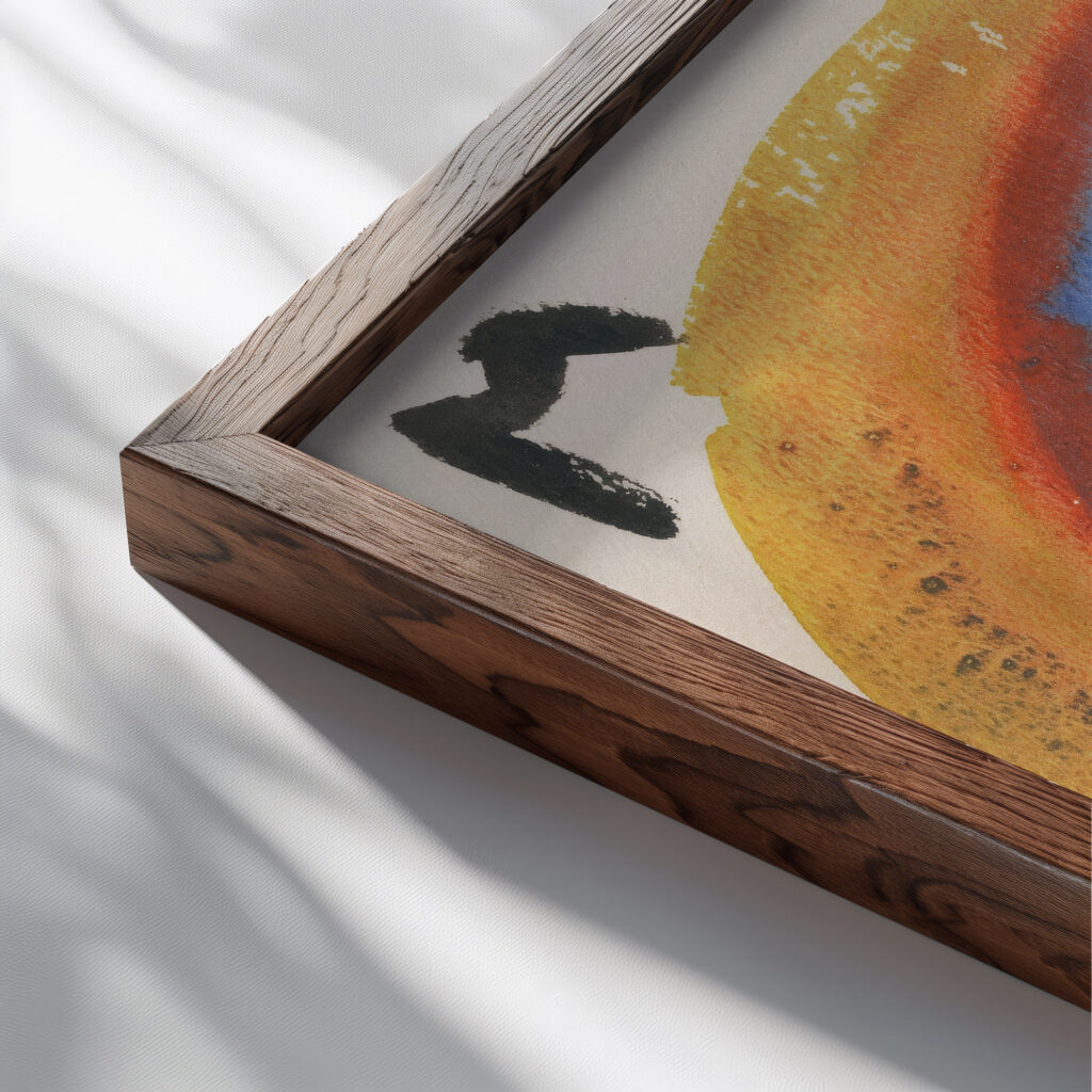 Aus meinem Leben 50 Blatter XVII 1923 Karl Wiener close up dark wood mockup