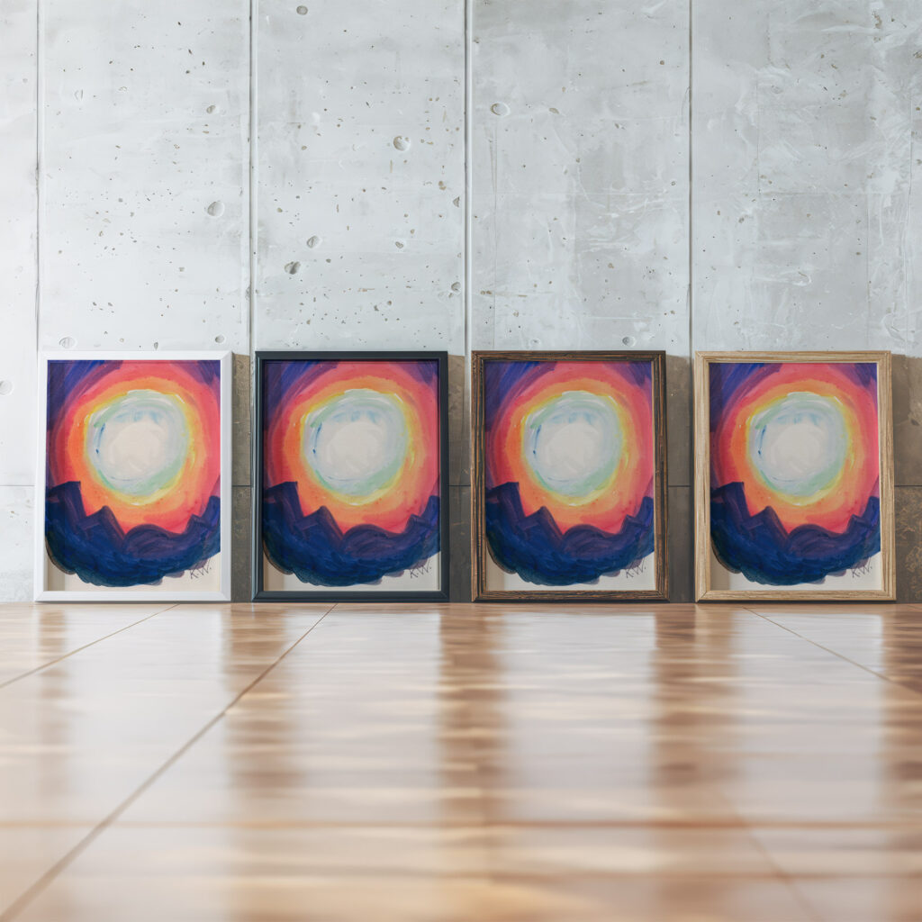 Aus meinem Leben 50 Blatter XVIII 1923 Karl Wiener framed posters mockup