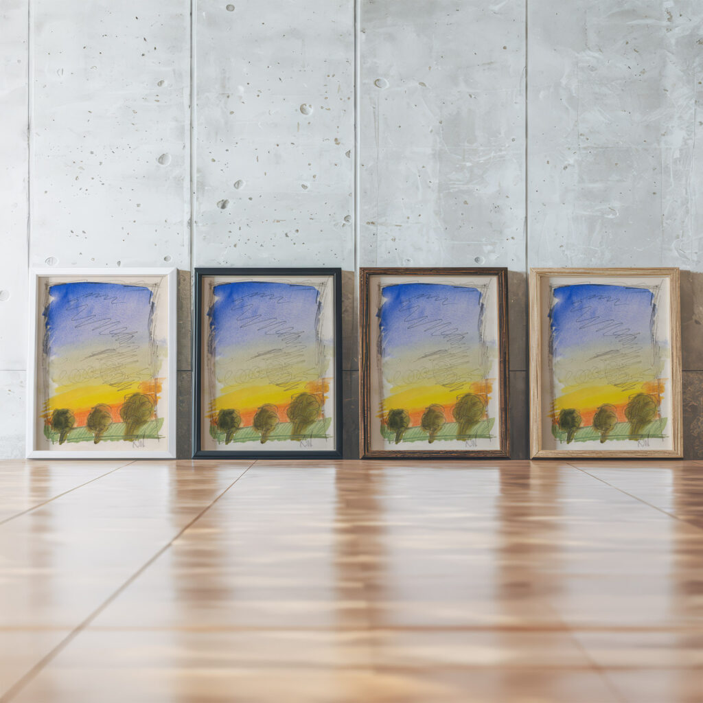 Aus meinem Leben 50 Blatter XXII 1923 Karl Wiener framed posters mockup