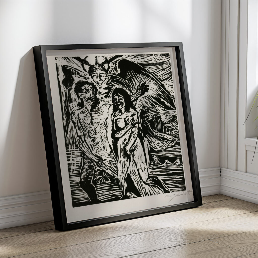 Austreibung aus dem Paradies 1919 Lovis Corinth 4 mockup