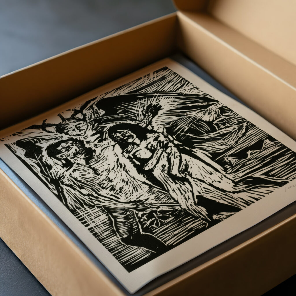 Austreibung aus dem Paradies 1919 Lovis Corinth video mockup