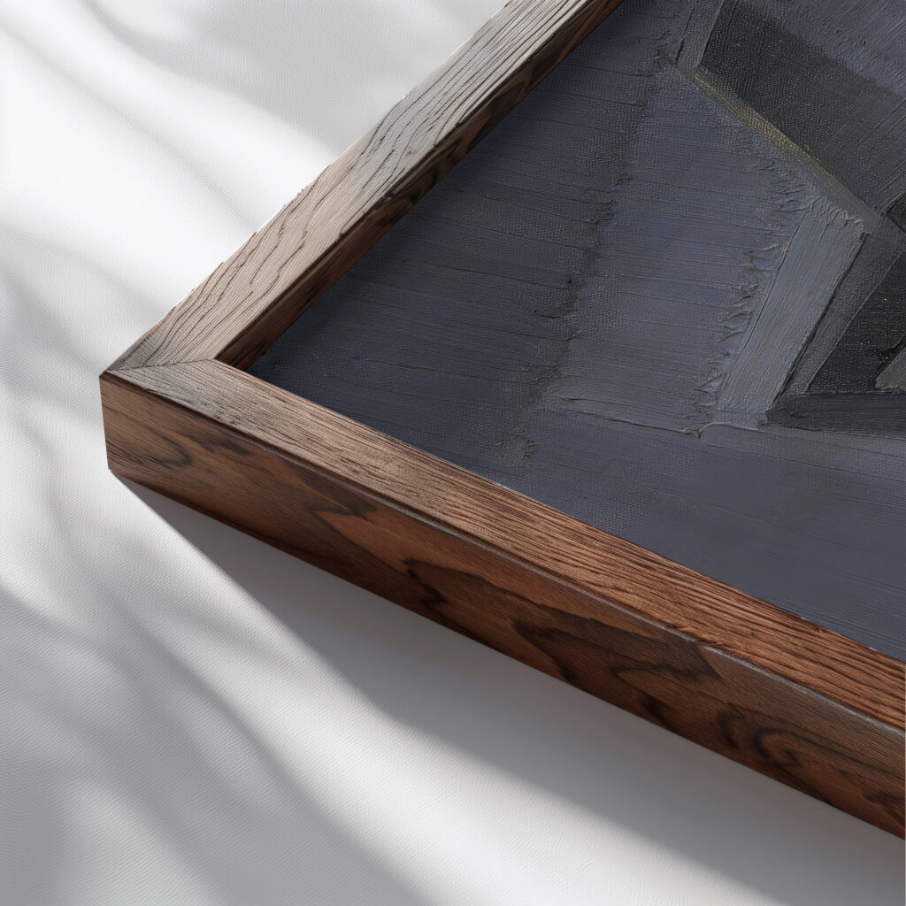 Autoportrait 1911 13 Georges Valmier close up dark wood mockup