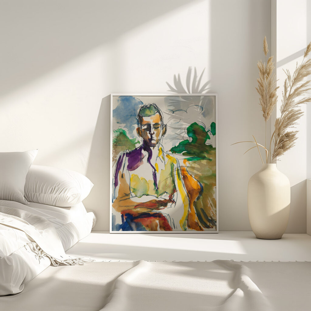 Autoportret 1950 Marian Kopf 4 mockup