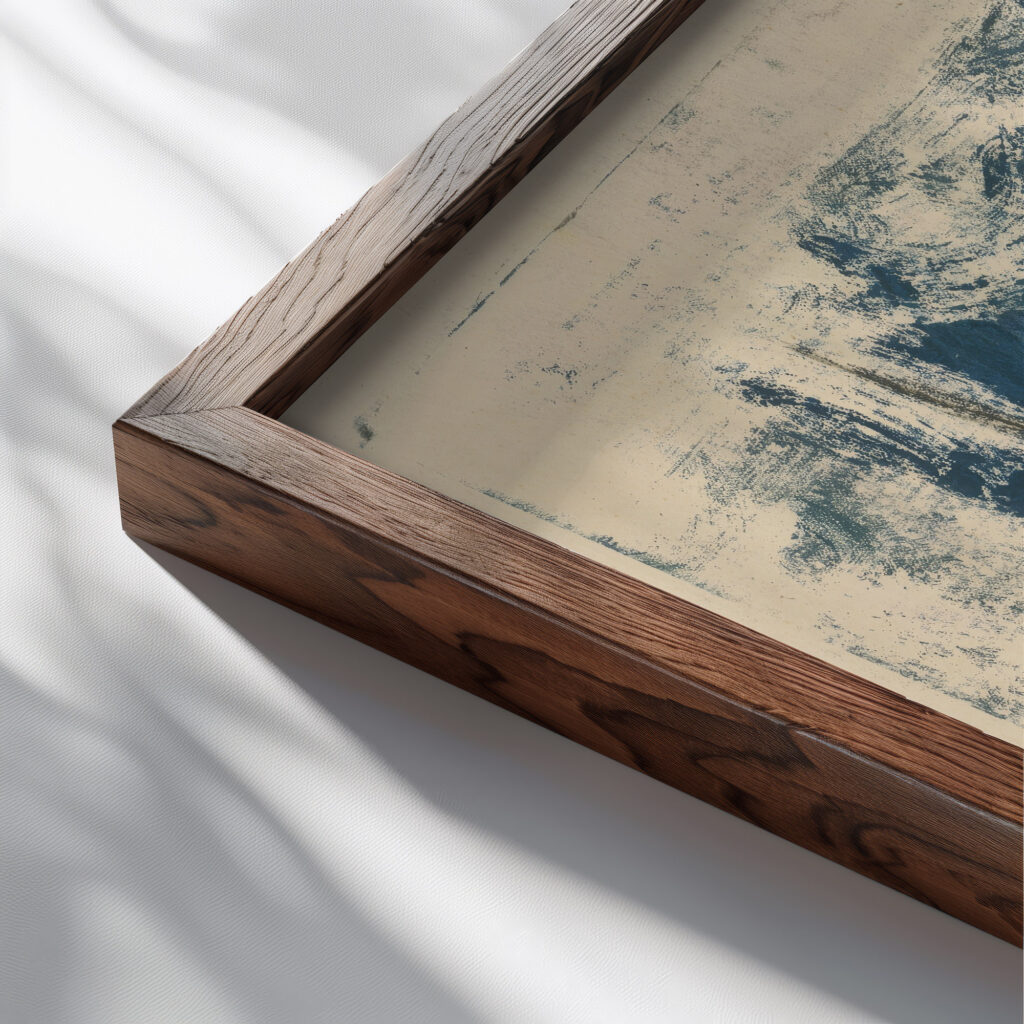 Autumn 1930 Zolo Palugyay close up dark wood mockup