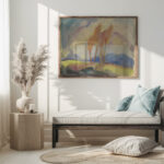 Autumn Birch Trees in a Sunlit Meadow 1932–1934 Zolo Palugyay 5 mockup