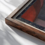 Autumn Flower 1922 Paul Klee close up dark wood mockup