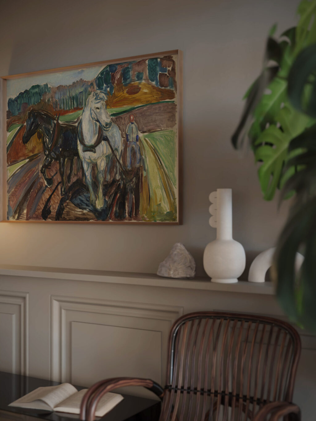 Autumn Ploughing 1919 Edvard Munch video mockup