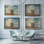 Autumn Tree 1933 Zolo Palugyay framed posters mockup