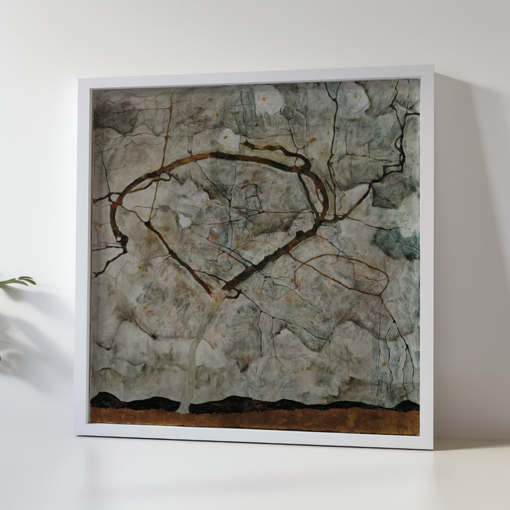 Autumn Tree in Stirred Air Winter Tree 1912 Egon Schiele 5 mockup