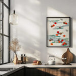 Autumn and water illustration Watanabe Seitei 6 mockup