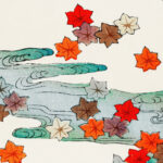 Autumn and water illustration Watanabe Seitei 8 mockup