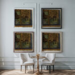 Autumn in the Forest 1895 Hugo Simberg framed posters mockup