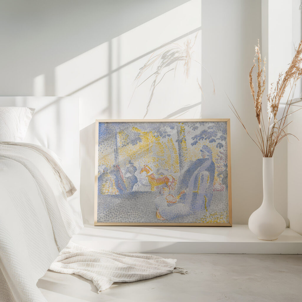 Aux Champs Elysees On the Champs Elysees 1898 Henri Edmond Cross 4 mockup