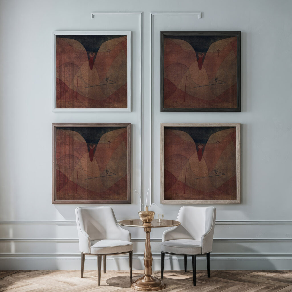 Aviatic Evolution 1934 Paul Klee framed posters mockup