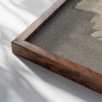 Azaleabloem 1915 Carel Adolph Lion Cachet close up dark wood mockup