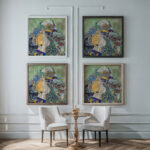 Baby Cradle 1917 1918 Gustav Klimt framed posters mockup
