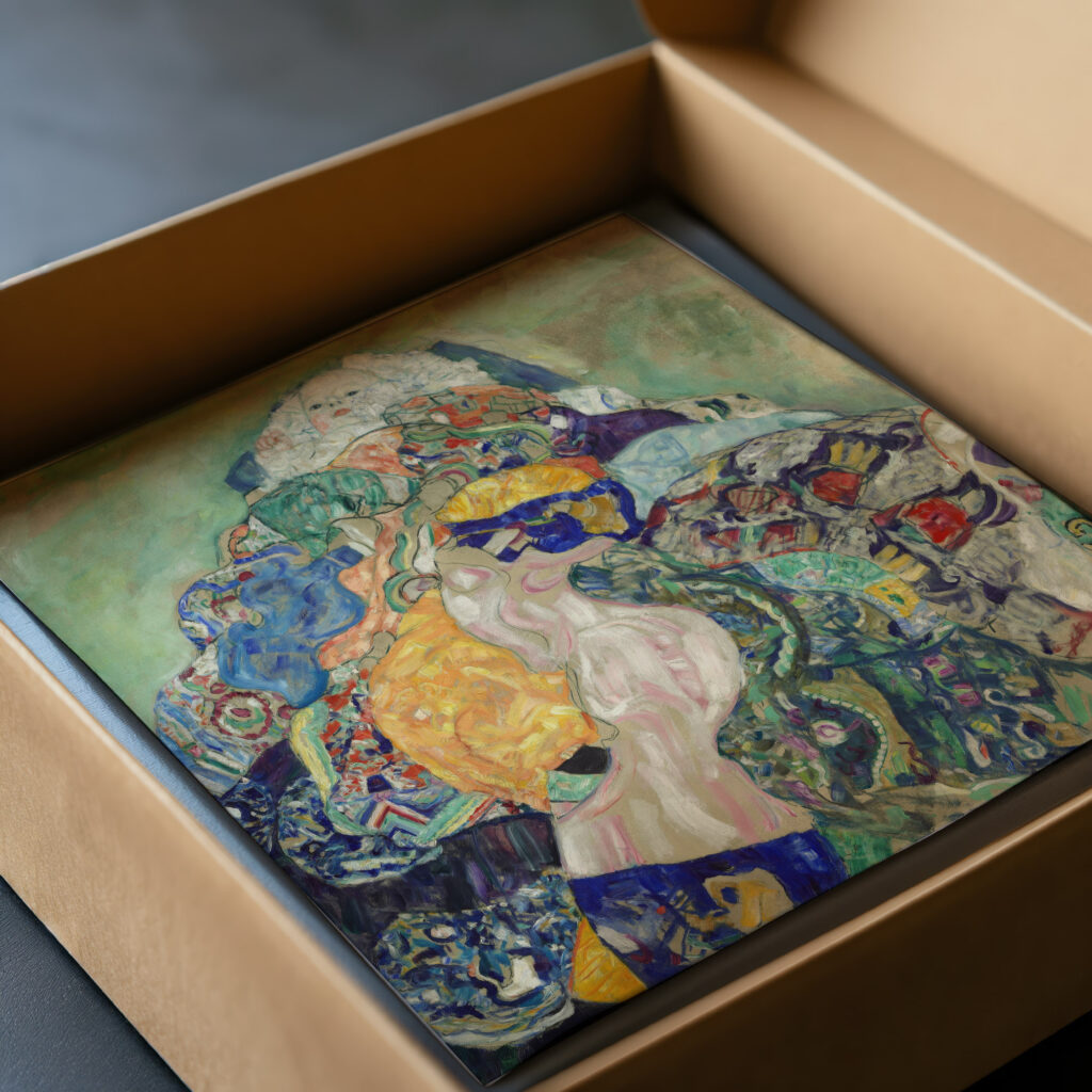 Baby Cradle 1917 1918 Gustav Klimt video mockup