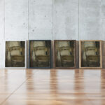 Back of a Chair James Ensor framed posters mockup