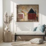 Backyard in the sunshine 1932 Tadeusz Makowski 5 mockup