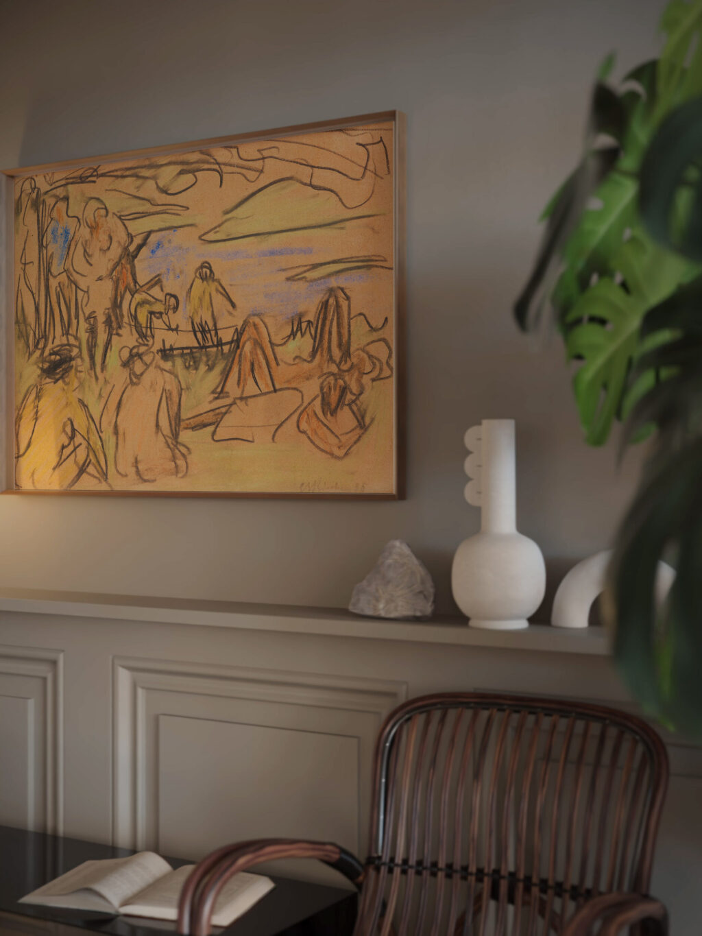 Badende 1905 Ernst Ludwig Kirchner video mockup