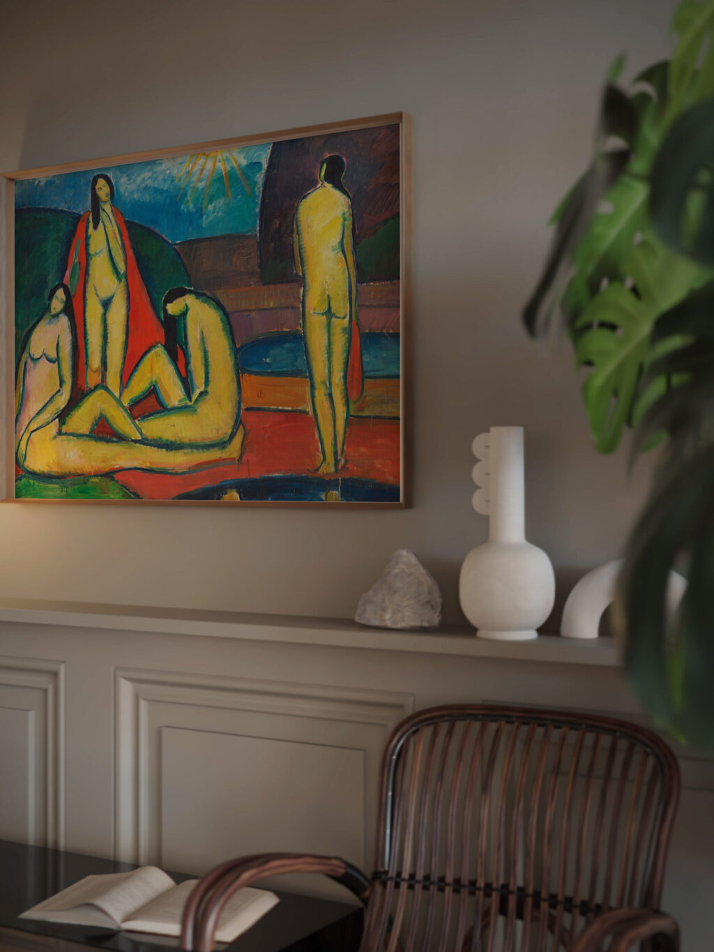 Badende Frauen 1914 Hermann Stenner video mockup