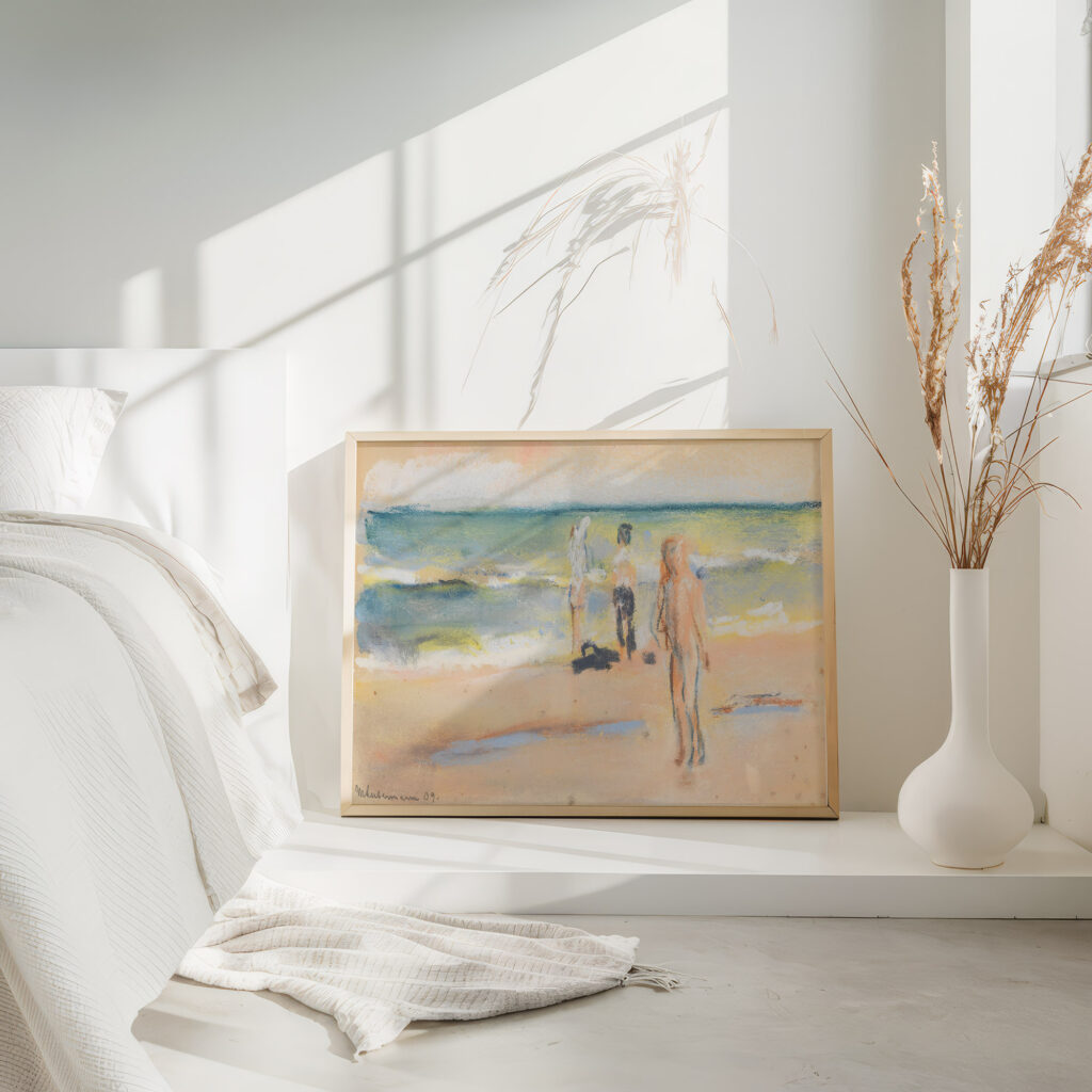 Badende am Strand 1909 Max Liebermann 4 mockup