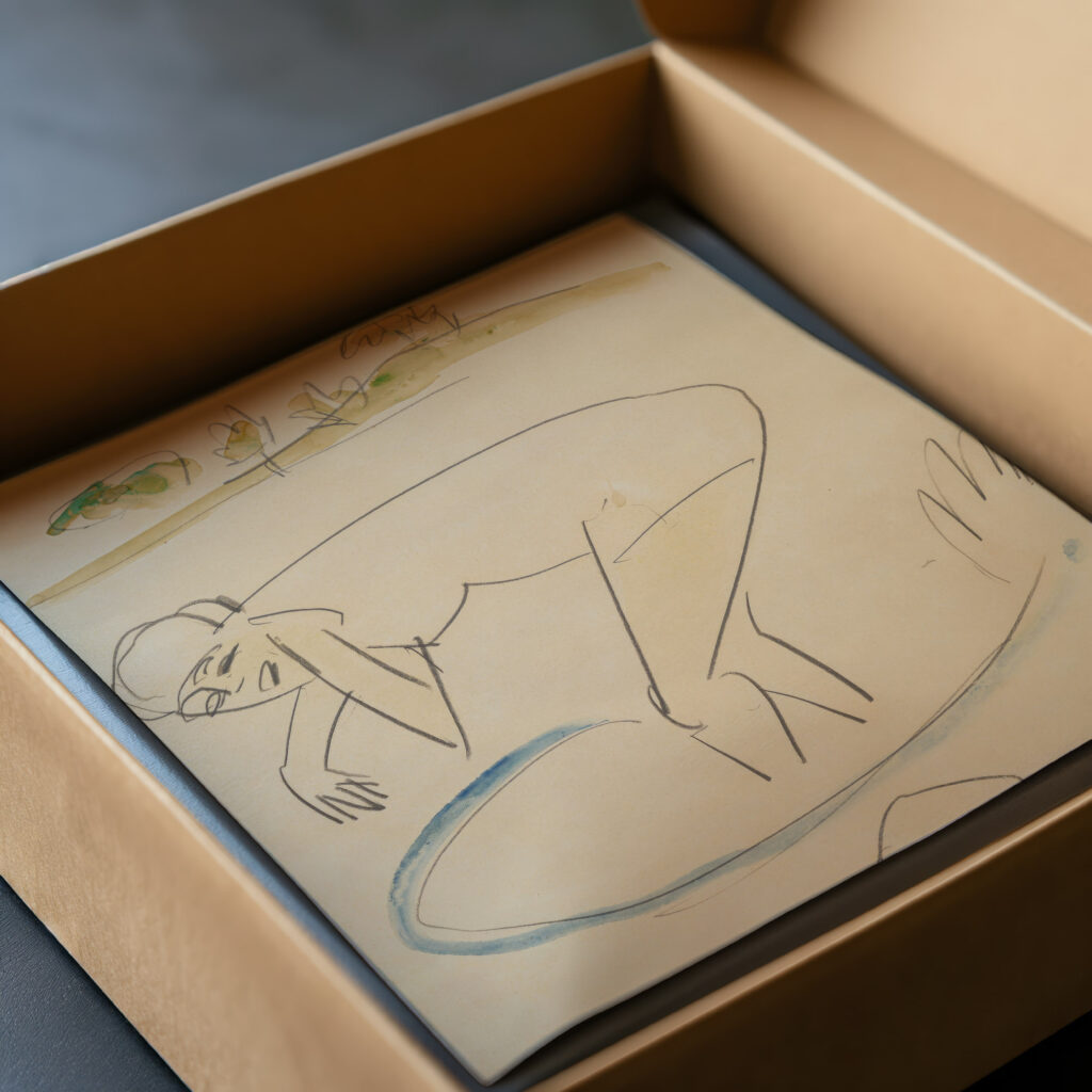 Badende am Ufer 1911 Ernst Ludwig Kirchner video mockup