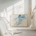 Badender Akt mit Segelboot 1913 Ernst Ludwig Kirchner 4 mockup