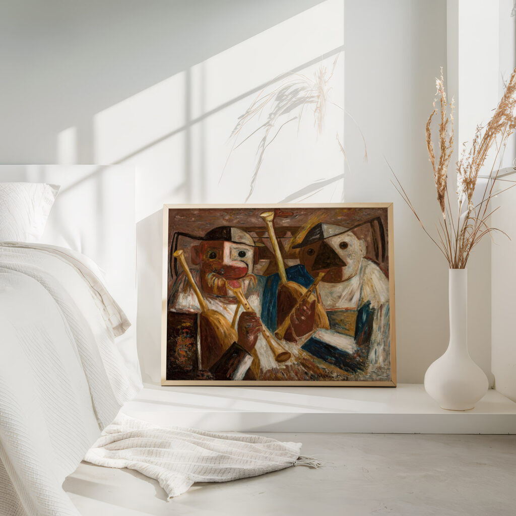 Bagpiper Joueurs de biniou 1929 Tadeusz Makowski 4 mockup