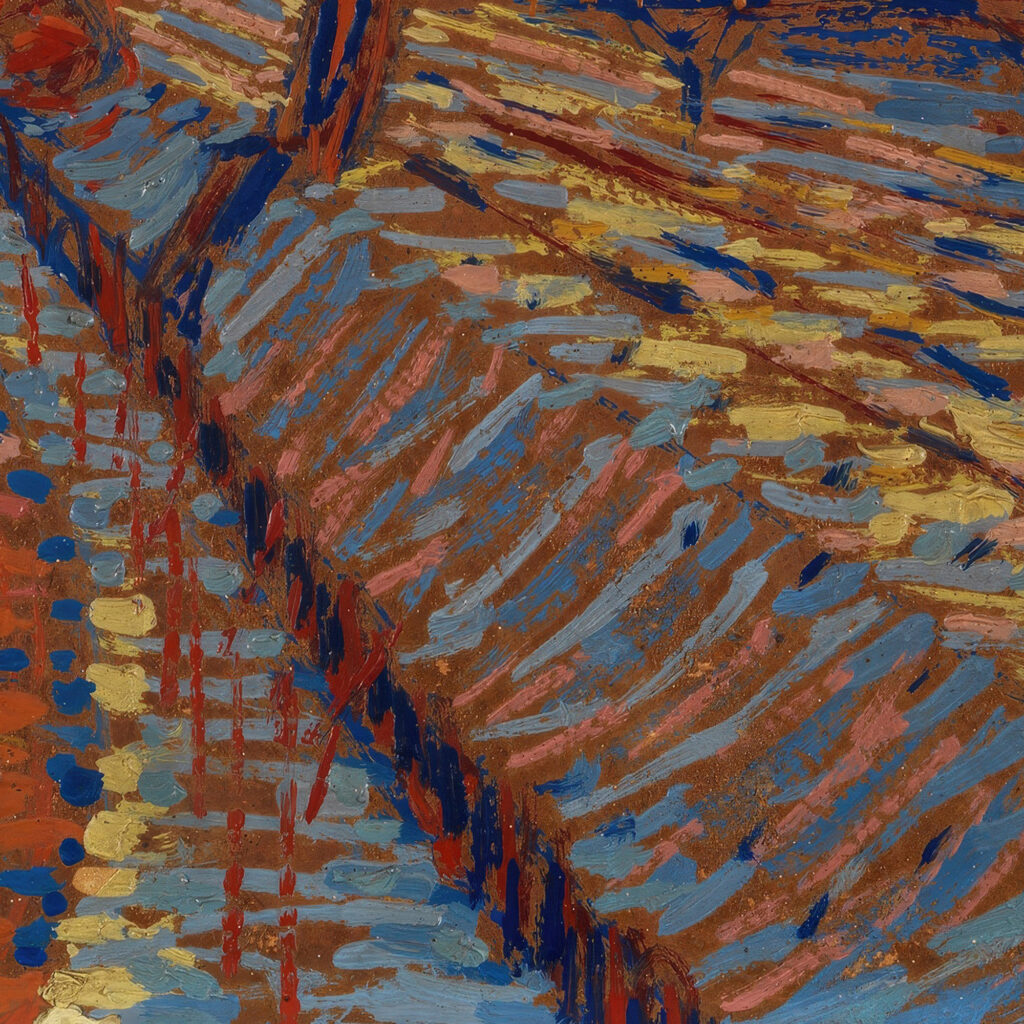 Bahndamm im Schnee 1910 Arthur Segal 8 mockup