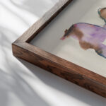 Balalajka 1950 Marian Kopf close up dark wood mockup