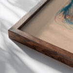 Ballet Scene 1905 1915 James Ensor close up dark wood mockup