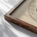 Balloon 1930 Mikulas Galanda close up dark wood mockup