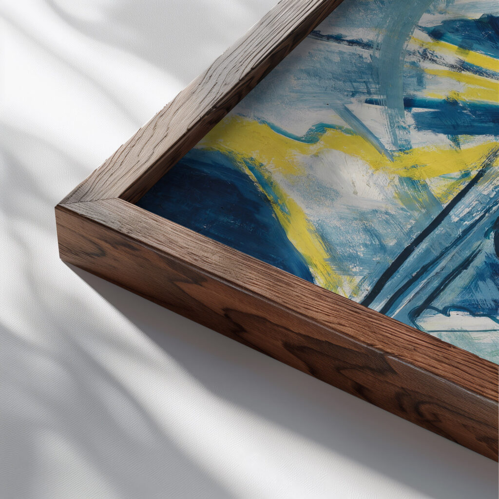 Balmalp 1928 August Babberger close up dark wood mockup