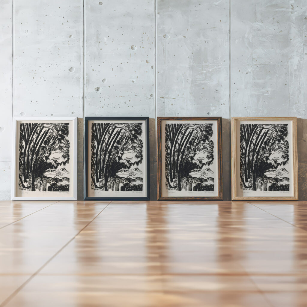 Bamboe 1920 Johannes Frederik Engelbert ten Klooster framed posters mockup