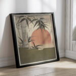 Bamboo and rising sun 1829 Utagawa Kunimaru 4 mockup