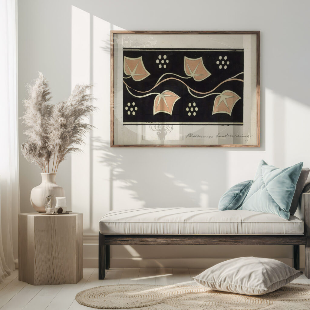 Bandversiering met bladeren 1890 Johanna van de Kamer 5 mockup