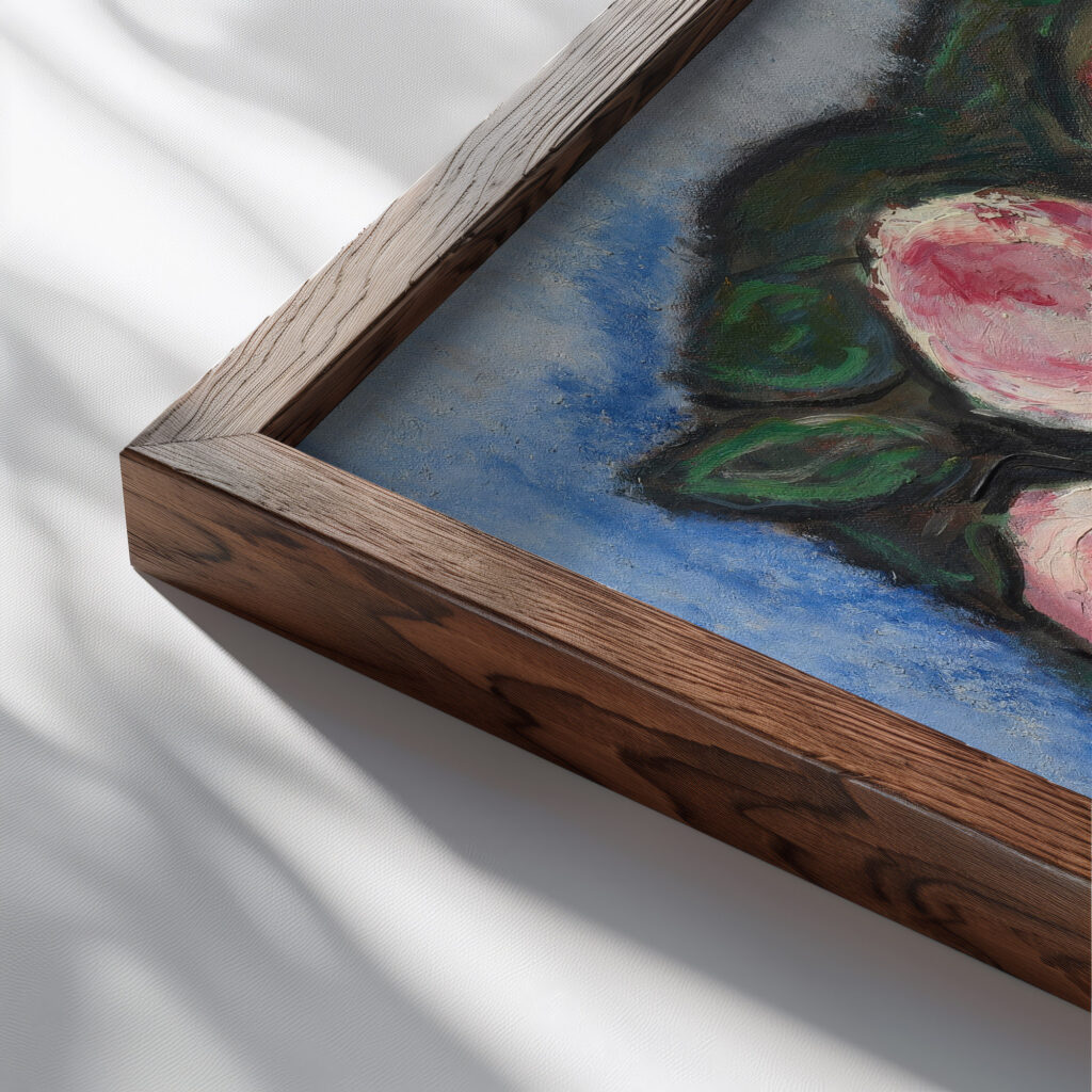 Banquet in Silence 1935 and 1936 Marsden Hartley close up dark wood mockup