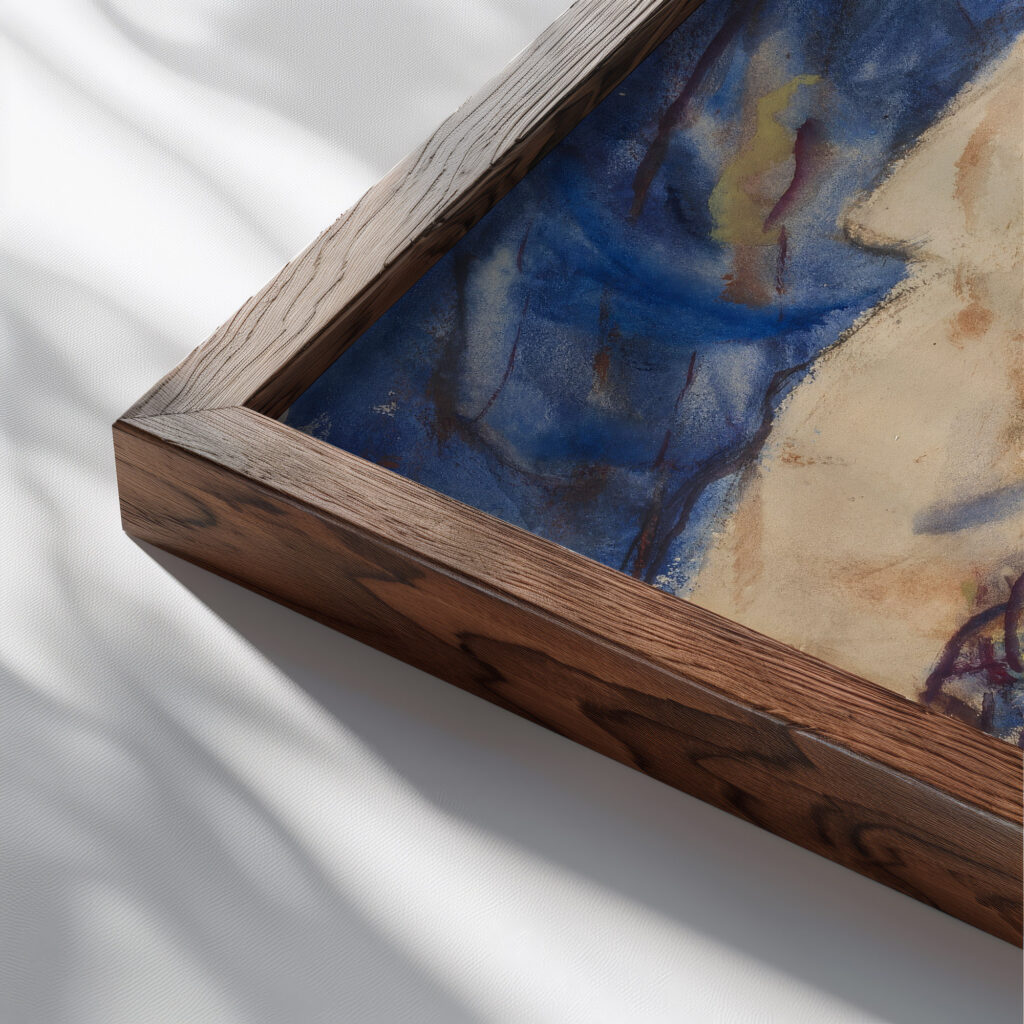 Bare Conifers 1921 Christian Rohlfs close up dark wood mockup