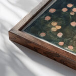 Bastille Day 1892 Maurice Prendergast close up dark wood mockup