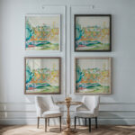 Bastion of the day with assaulting trees 1923 Owen Merton framed posters mockup