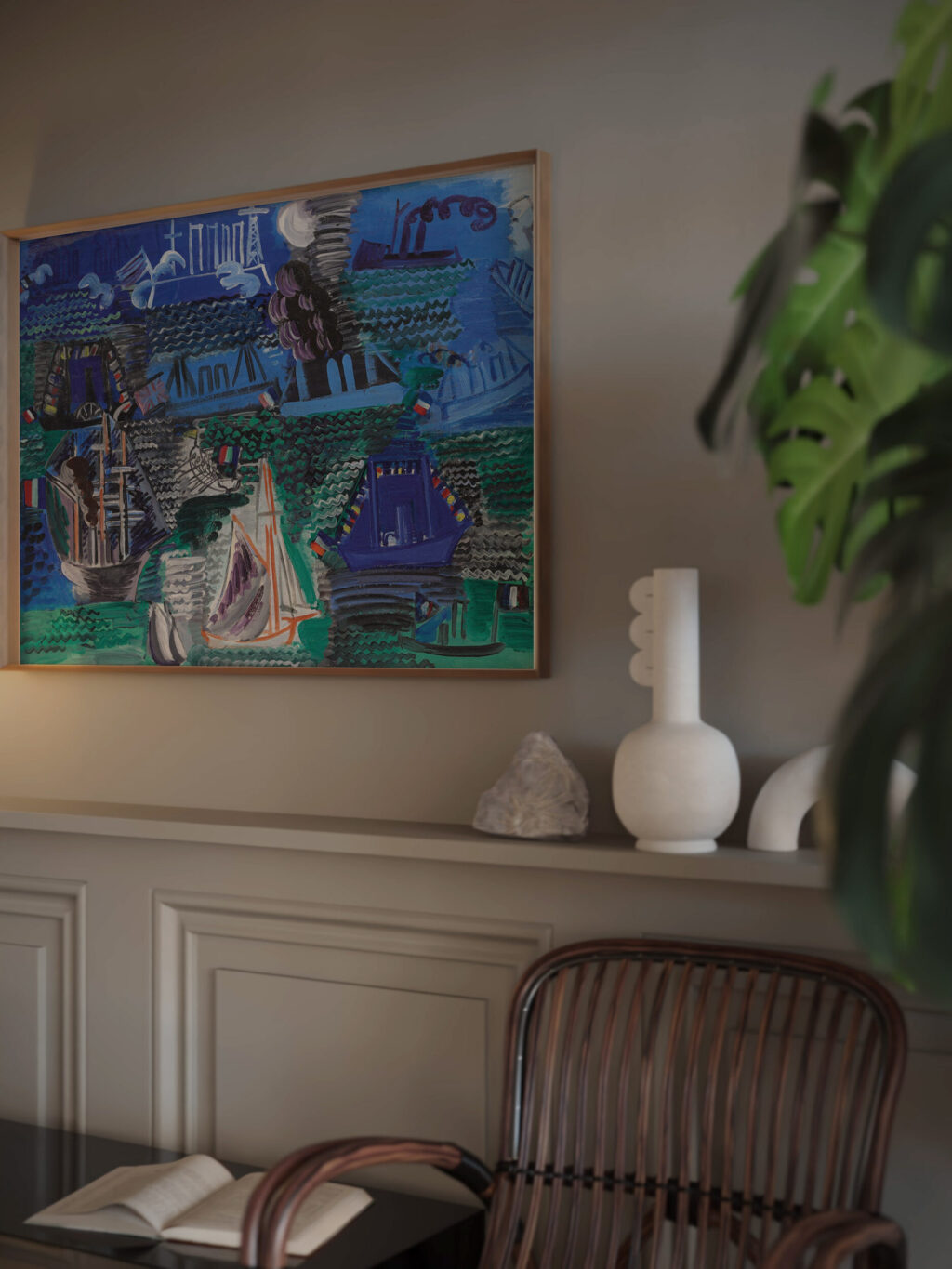 Bateaux circa 1930 Raoul Dufy video mockup