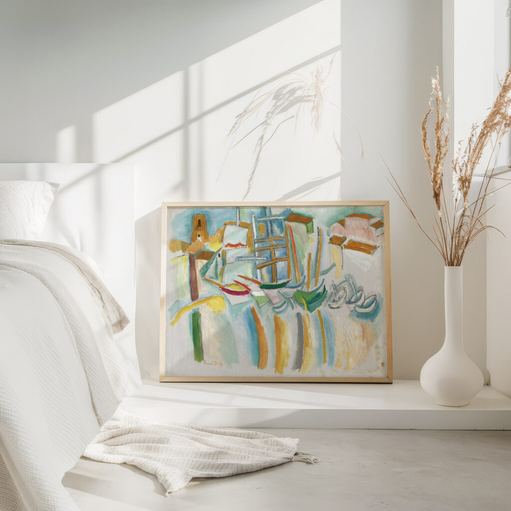Bateaux et barques aux Martigues Raoul Dufy 4 mockup