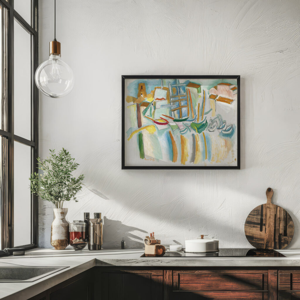 Bateaux et barques aux Martigues Raoul Dufy 6 mockup