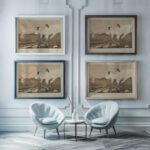 Bathing Women 1895 Edvard Munch framed posters mockup