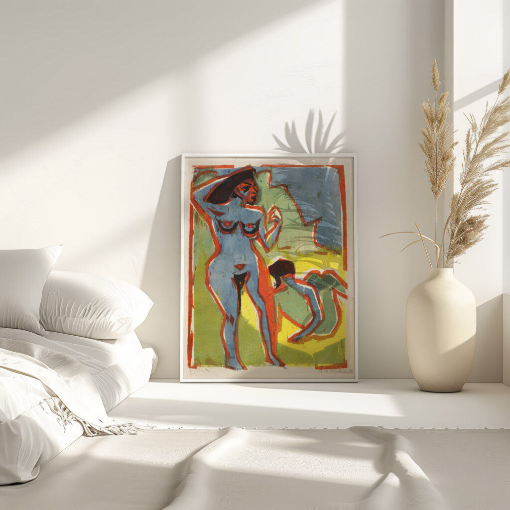 Bathing Women Moritzburg 1909 Ernst Ludwig Kirchner 4 mockup