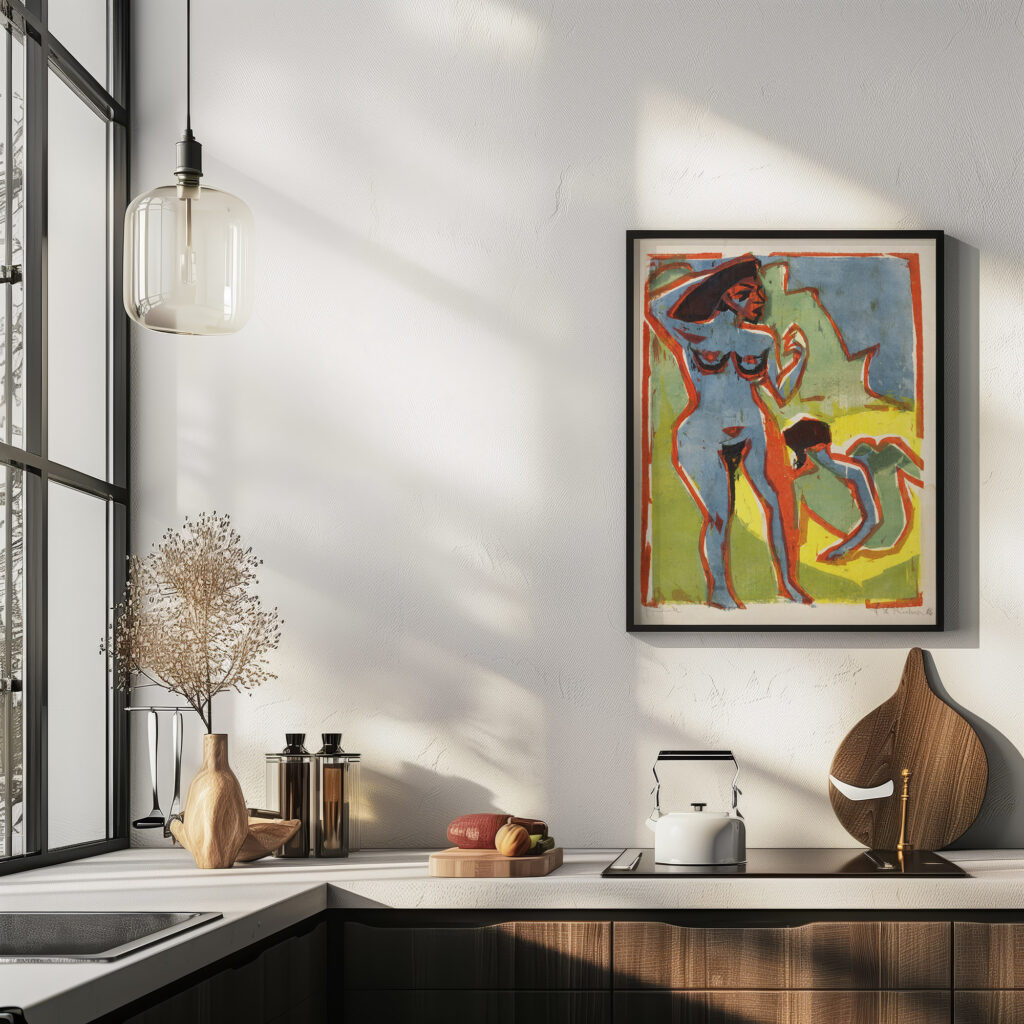 Bathing Women Moritzburg 1909 Ernst Ludwig Kirchner 6 mockup