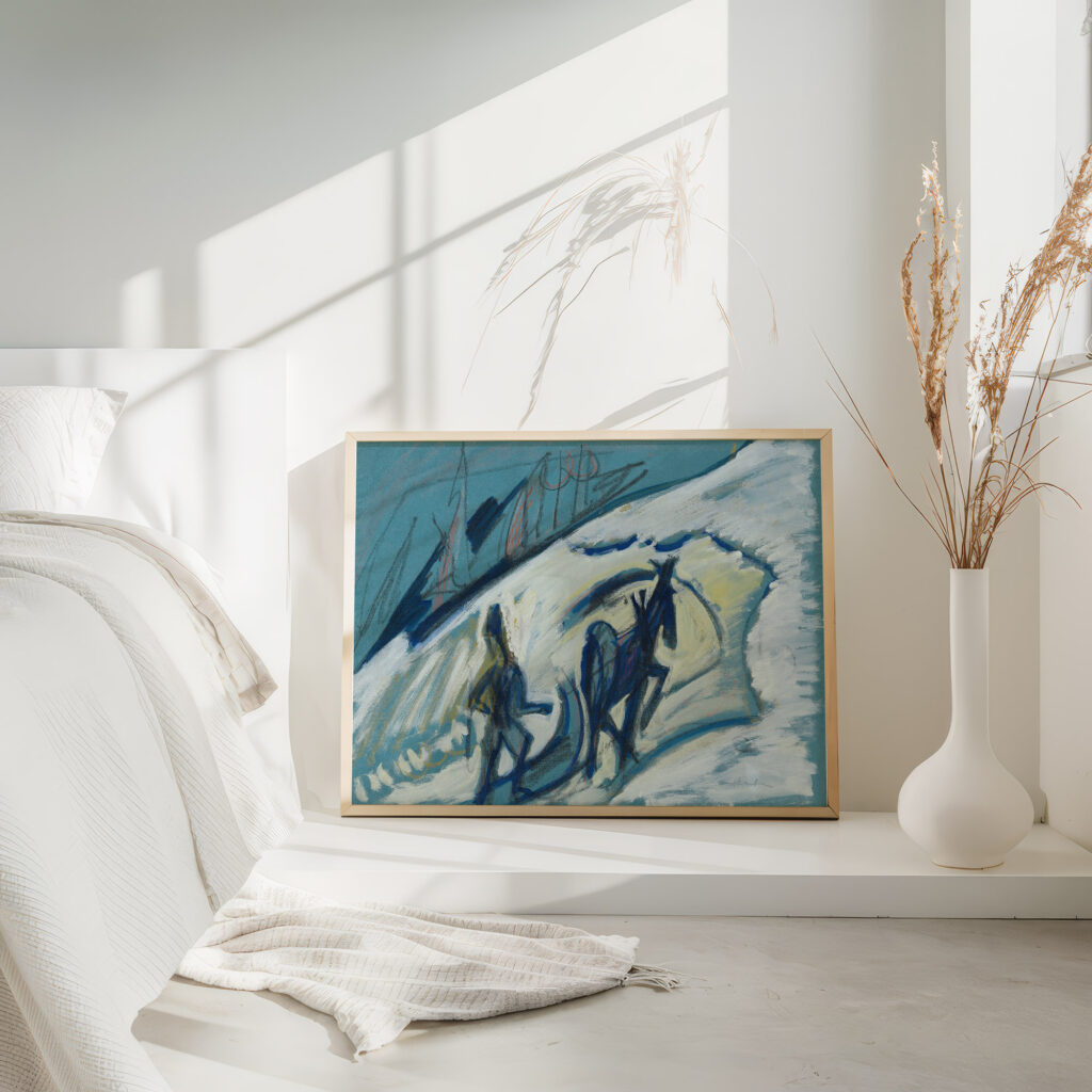 Bauer mit Pferdeschlitten 1927 Ernst Ludwig Kirchner 4 mockup