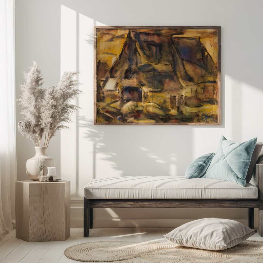 Bauernhaus in Holstein 1922 Christian Rohlfs 5 mockup
